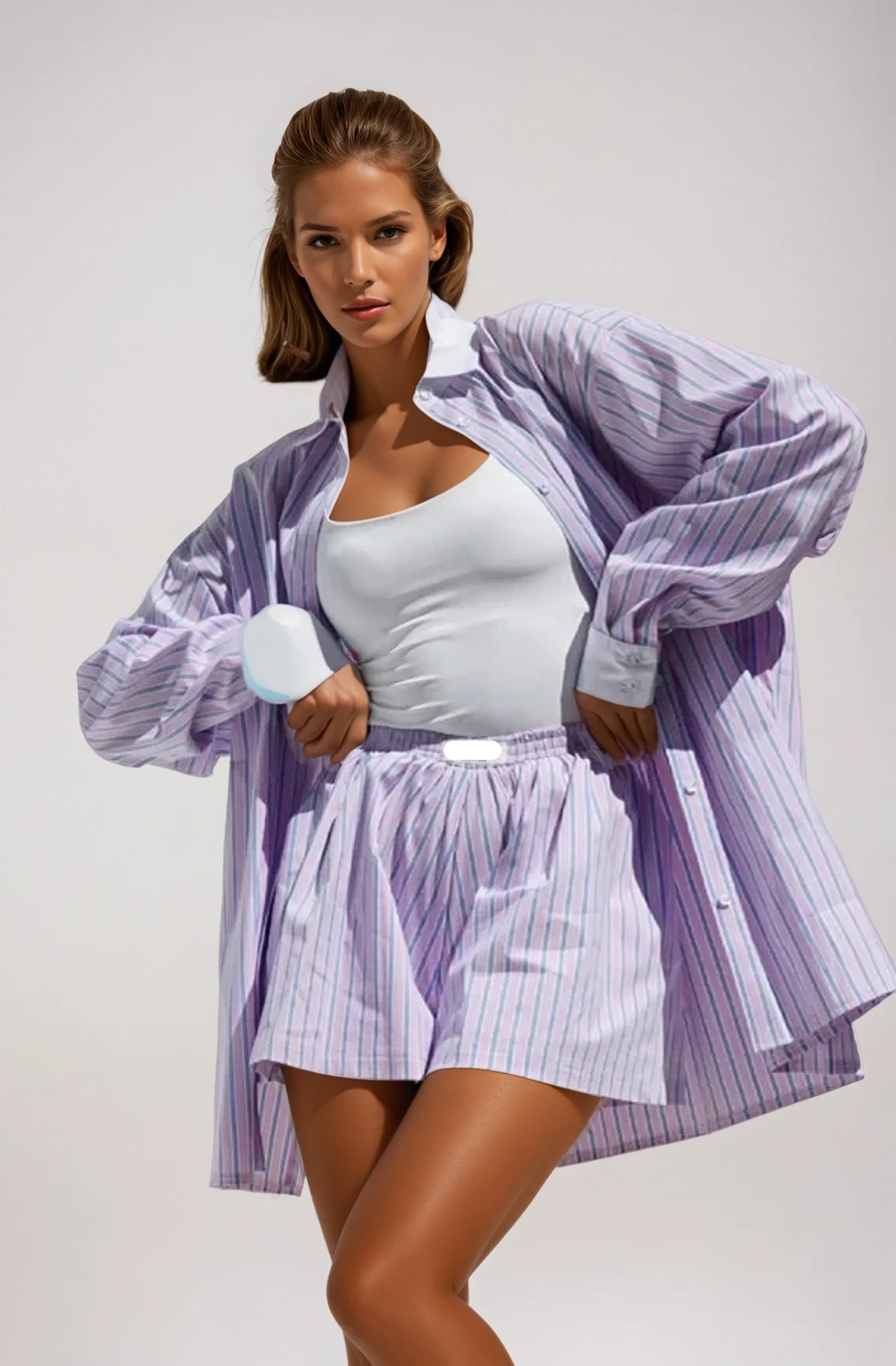 Lilac Breeze Oversized Blouse