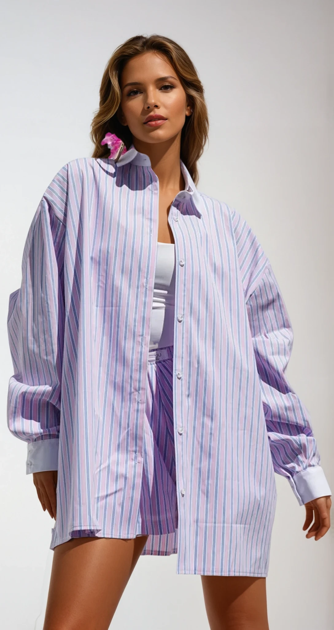 Lilac Breeze Oversized Blouse