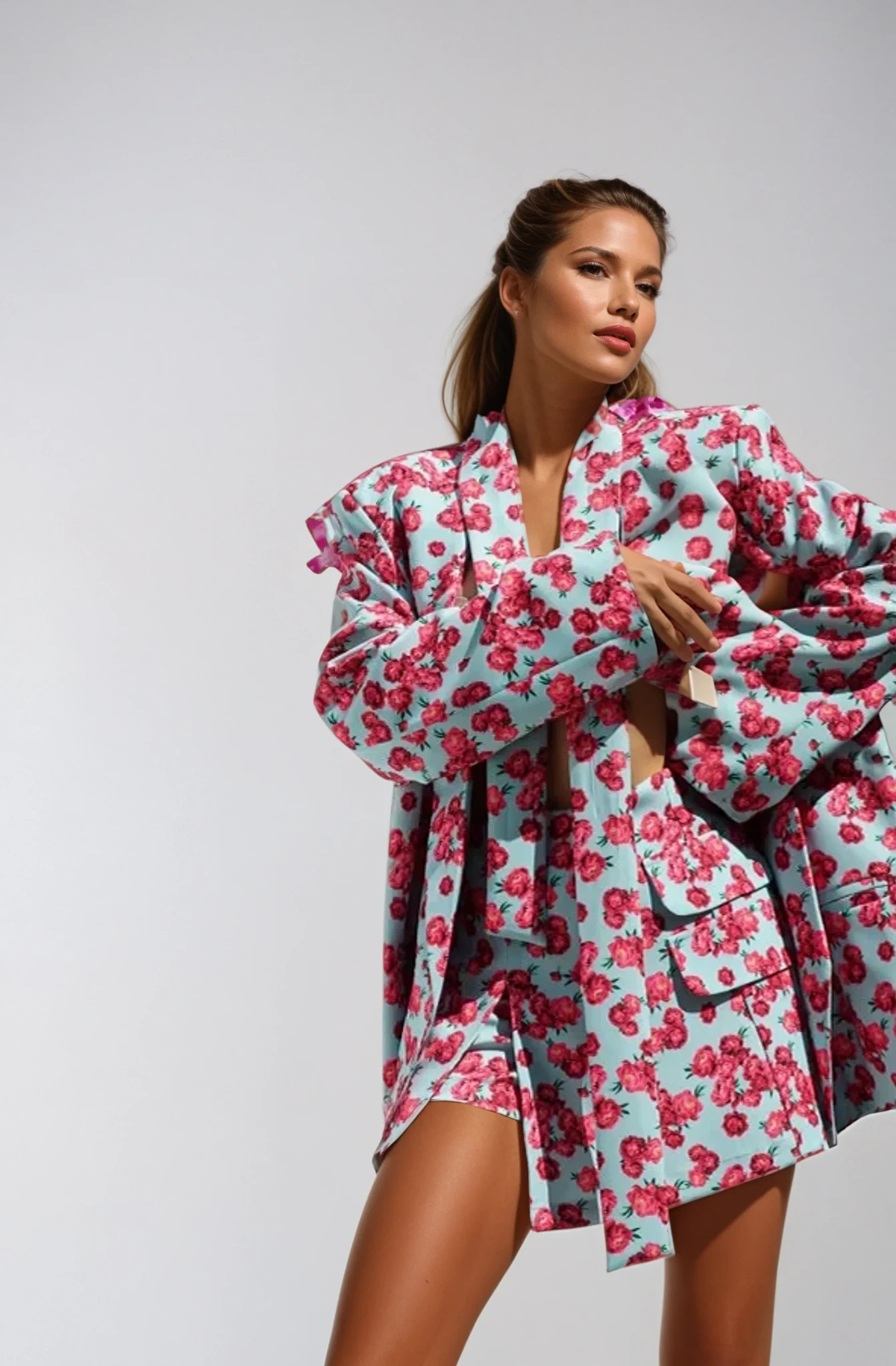 Blossom Breeze Blazer Dress