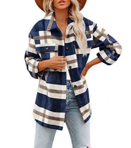 B-TOTO Flannel Shirt Jacket