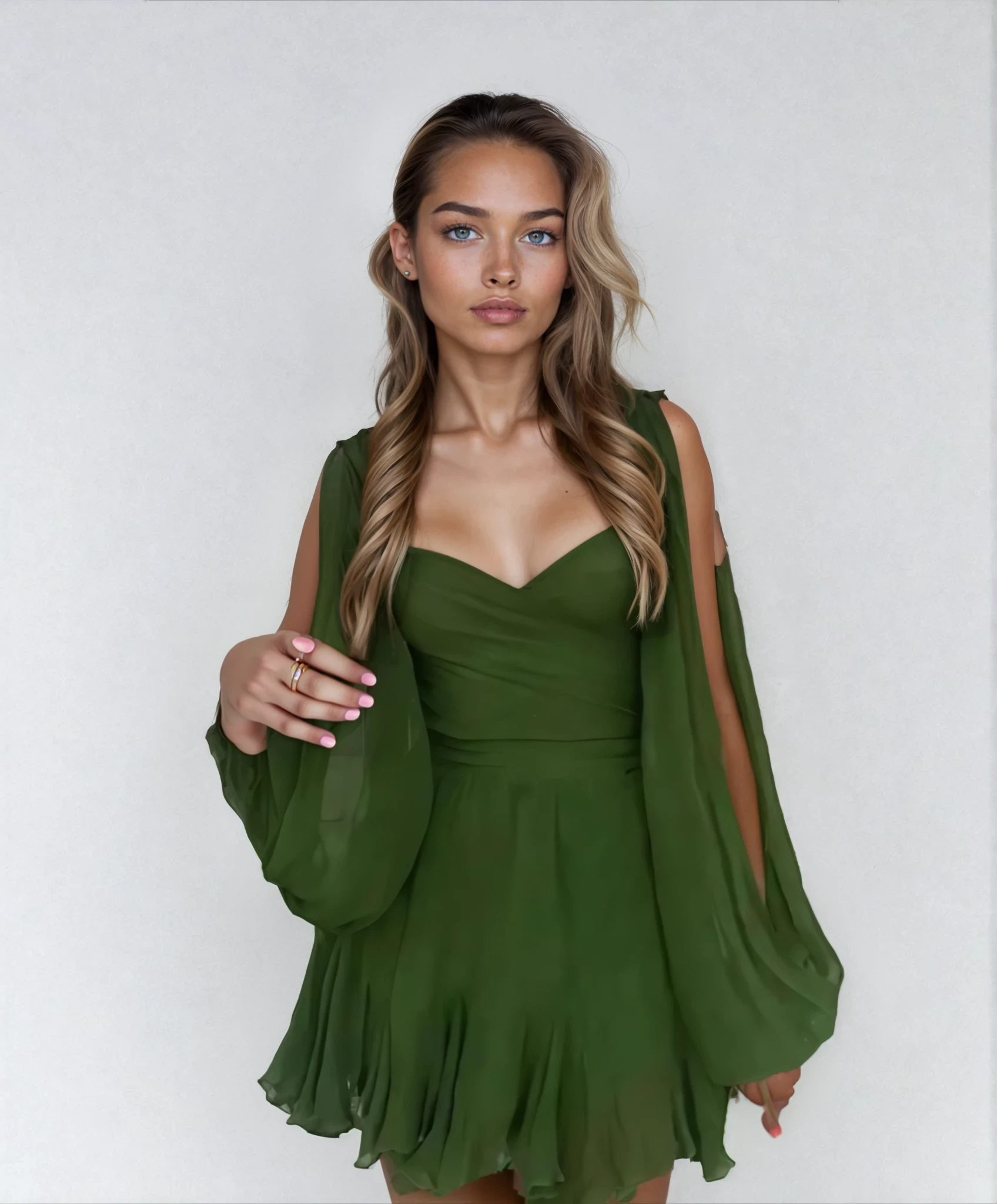Celeste Flowy Chiffon Dress