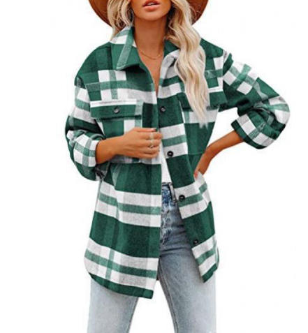 B-TOTO Flannel Shirt Jacket
