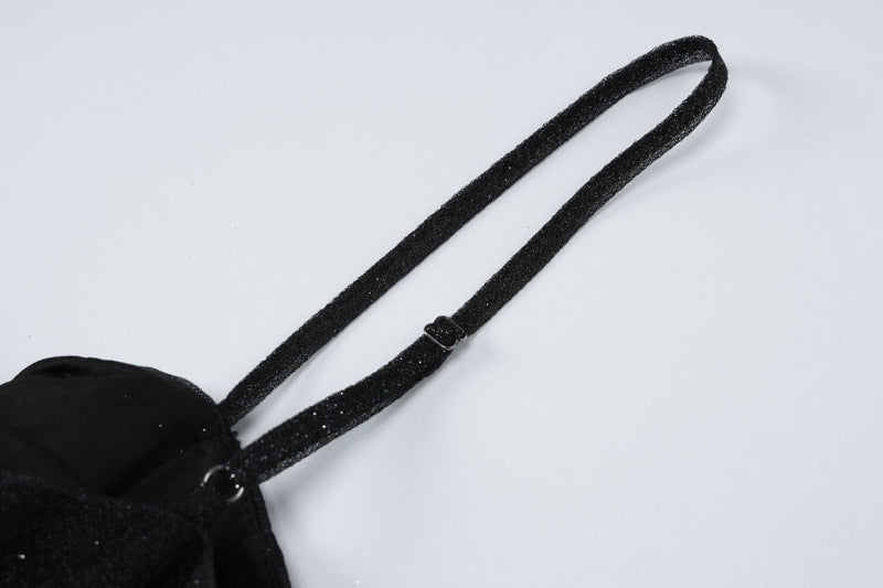 Midnight Sparkle Glitter Dress