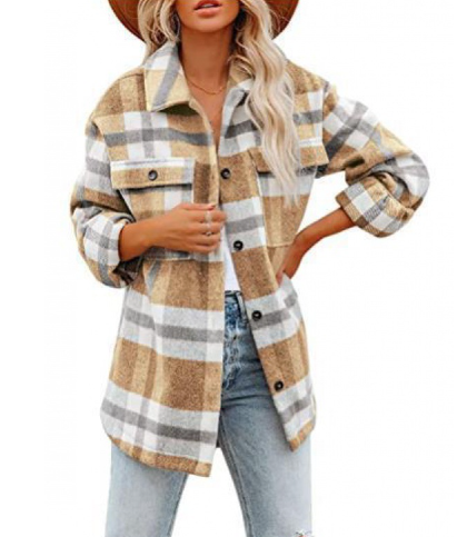B-TOTO Flannel Shirt Jacket