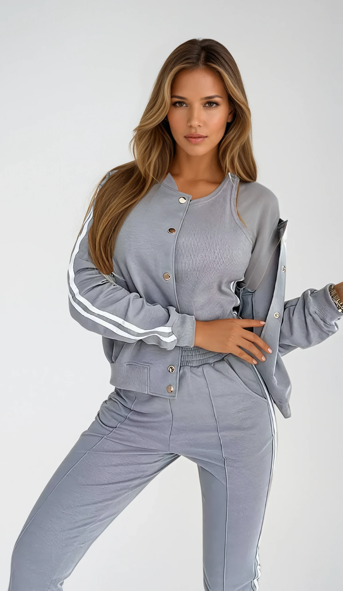 2-Piece Tracksuit – Elegant Street Sport Style