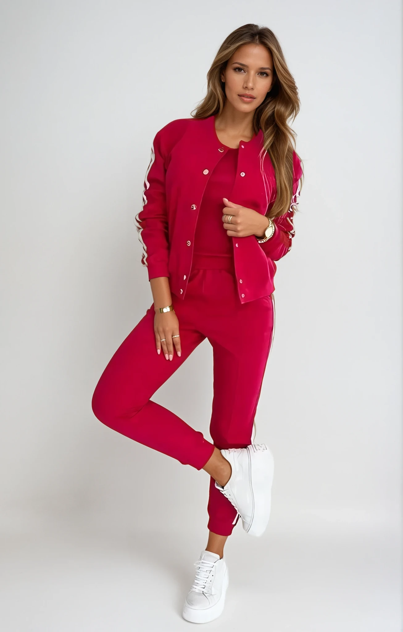 2-Piece Tracksuit – Elegant Street Sport Style