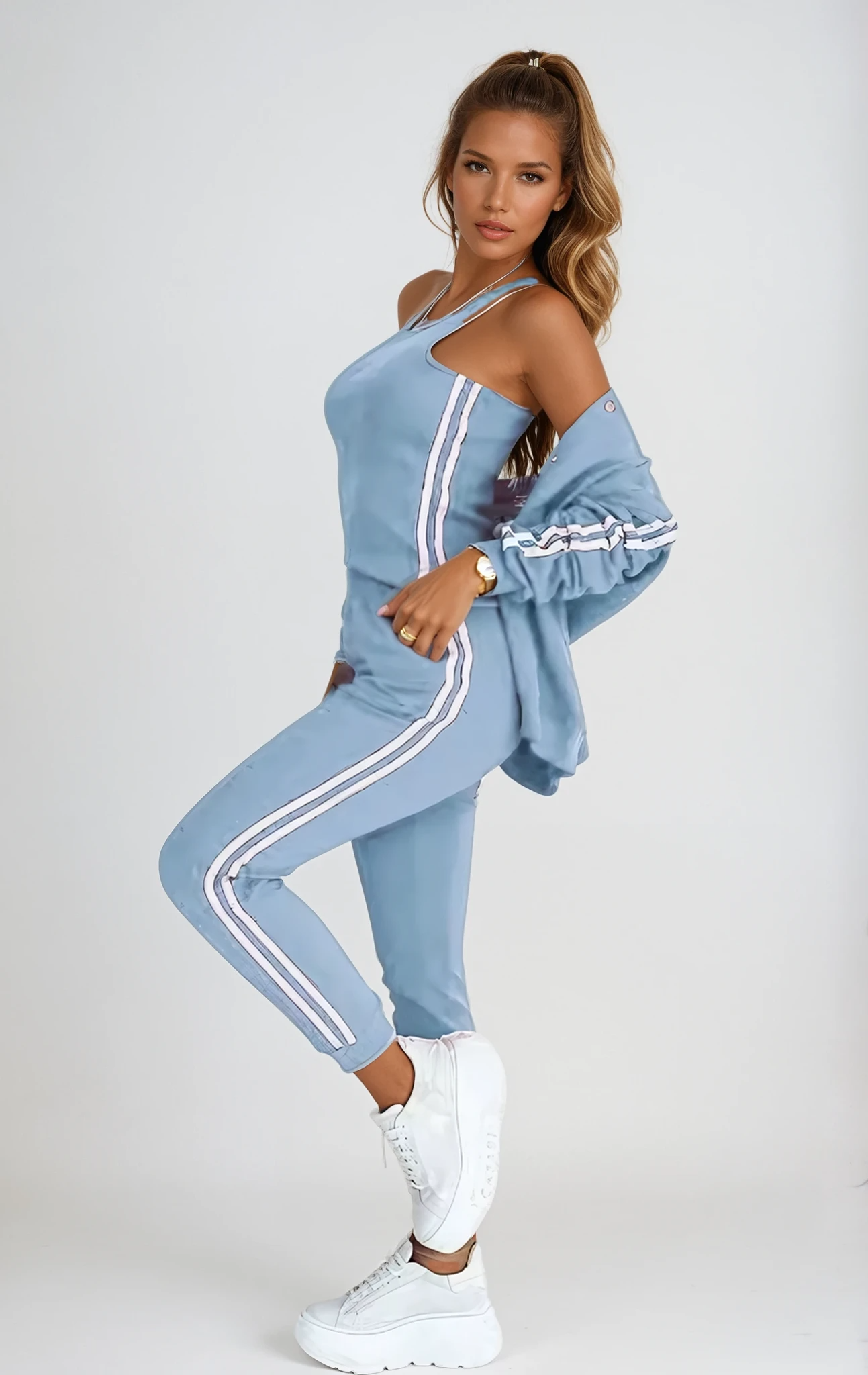 2-Piece Tracksuit – Elegant Street Sport Style