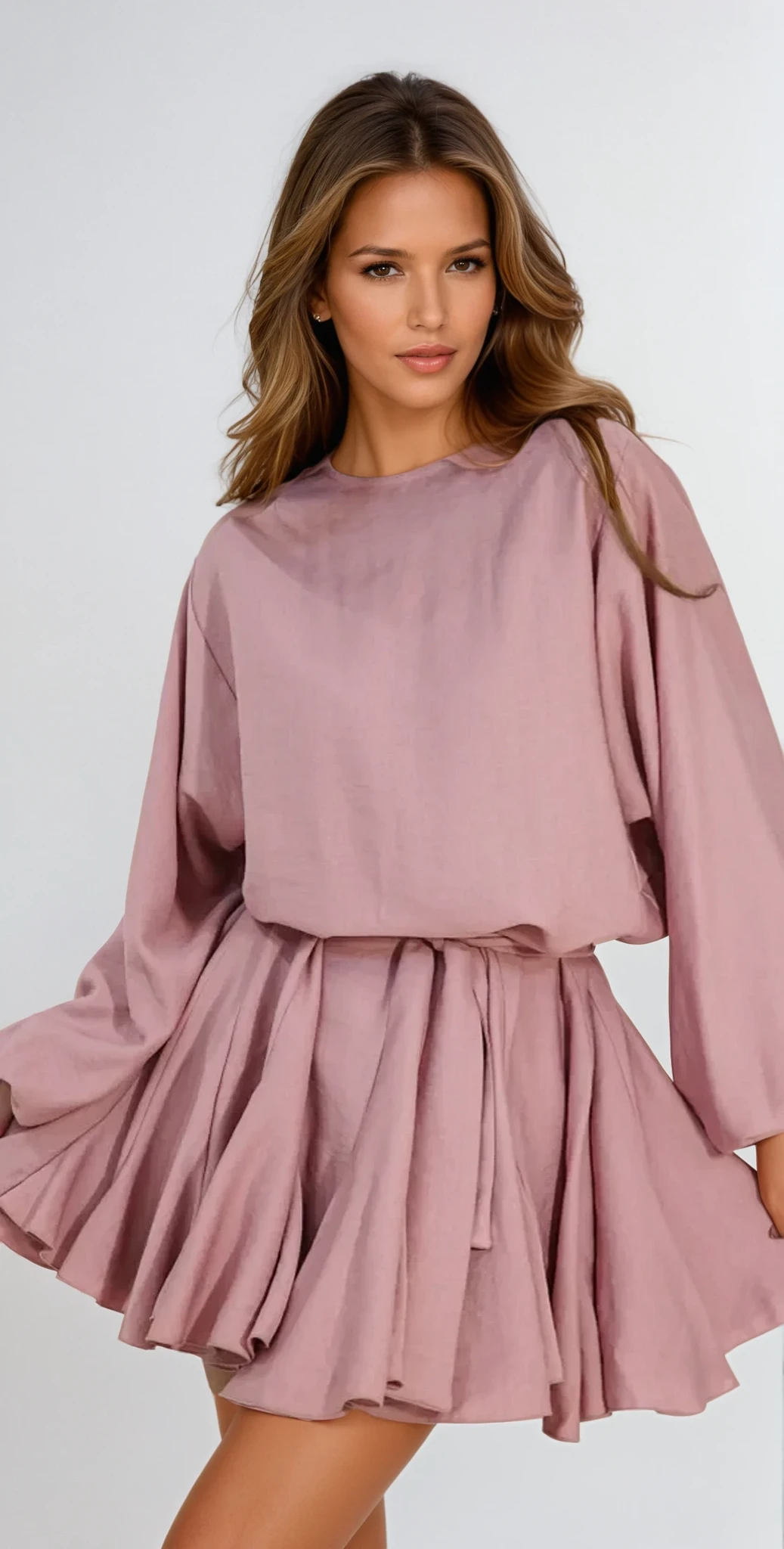 Dusty Rose Flowy Dress