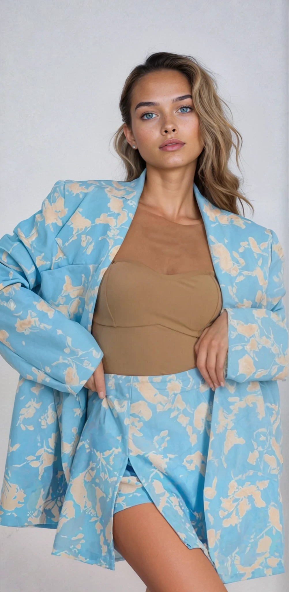 Blue Bloom Skort